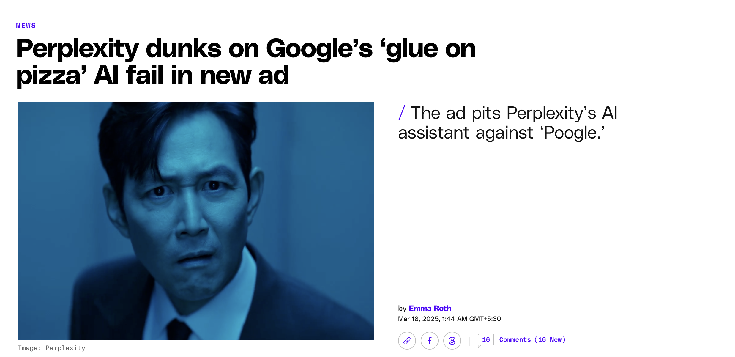 Verge's blog on perplexity's AI assistance.