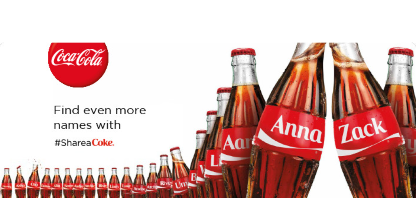 coca cola, share a coke campaign