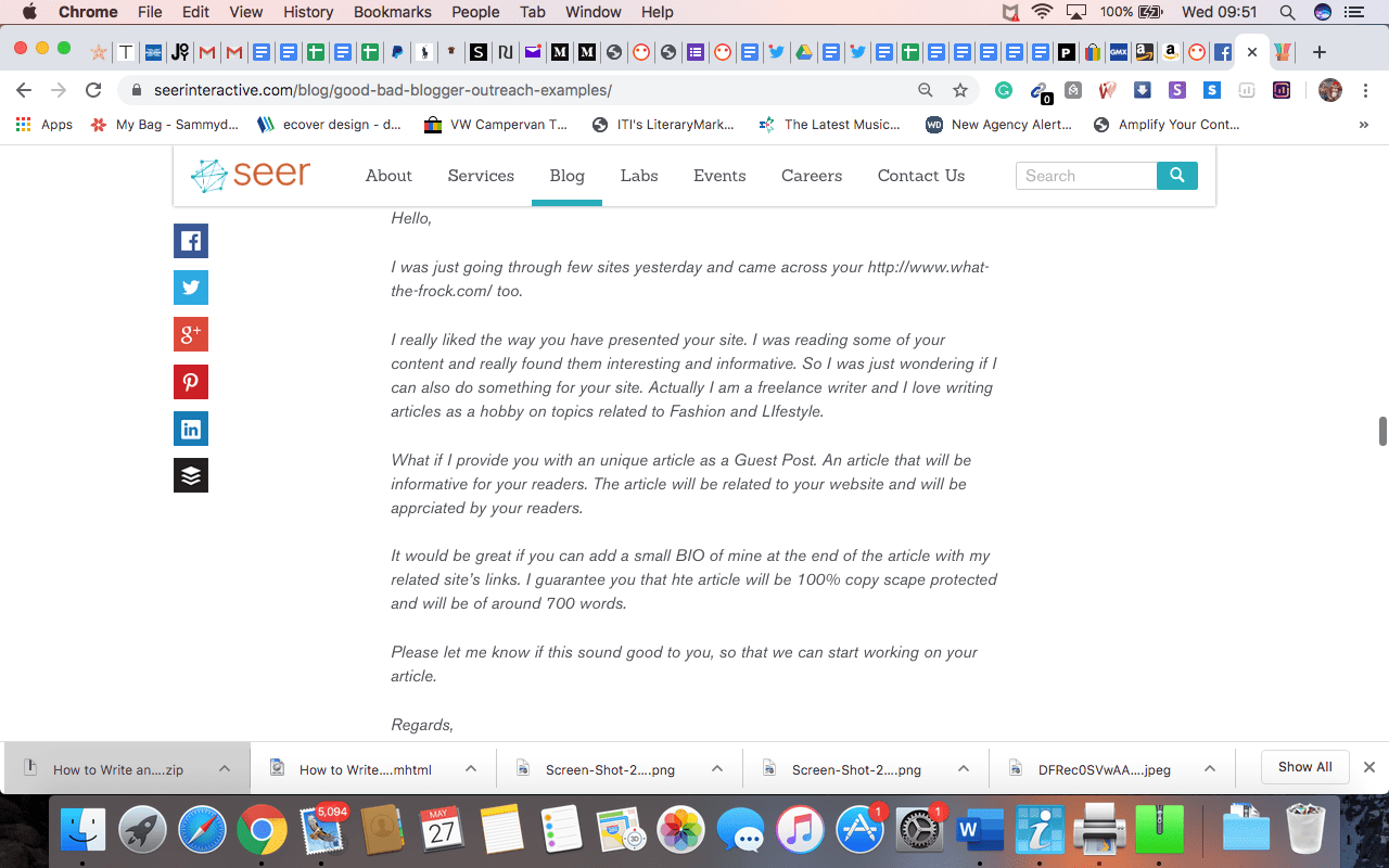 Disorganized email with vague messaging, typos, and no clear call to action.